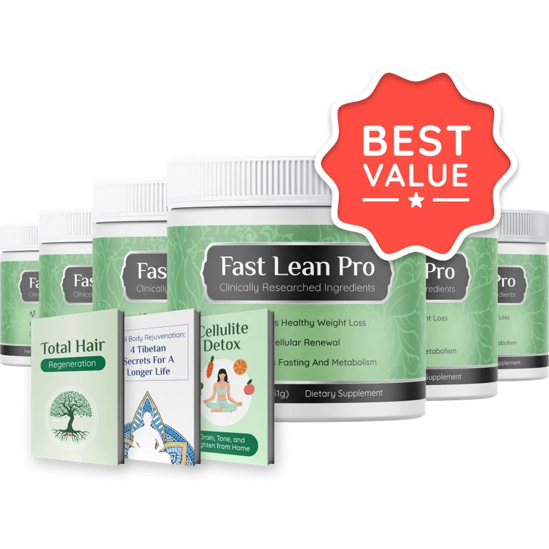 Fast Lean Pro Weight Management Supplement Bottle (6 Bottle / 180 Day Pack)